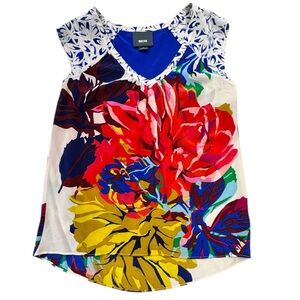 Maeve 100% Silk Floral Top Anthropologie